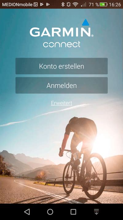 garmin connect start deutsch